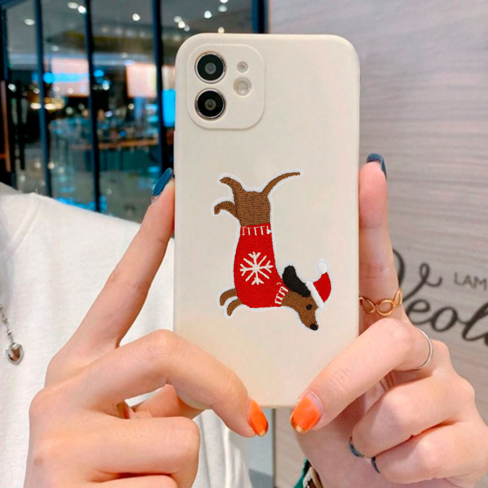 Wholesale Cross-border Christmas Cloth Sticker Patch Sticker Embroidery Sticker Large Pattern diy  Christmas Tree Patch Badge Embroidery 1